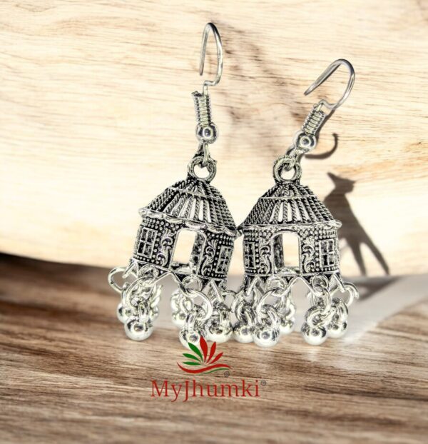 Oxidised Jhumka Earring For Women